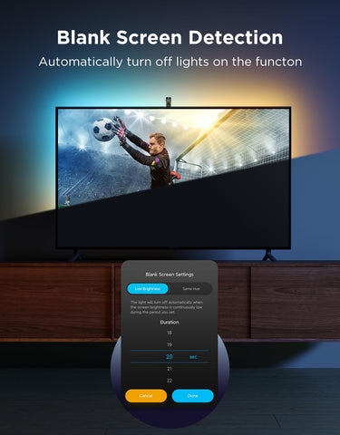 Govee TV Backlight 3 Lite eleven-point-eight-feet LED strip covers the back.