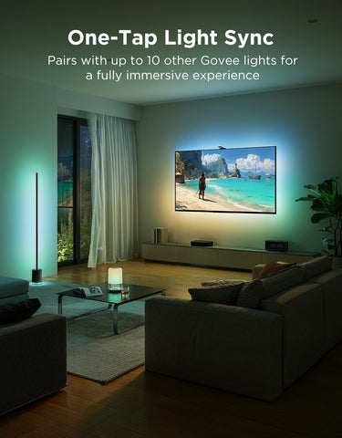 Govee TV Backlight 3 Pro works with Matter, Alexa, and HomeKit for easy control.