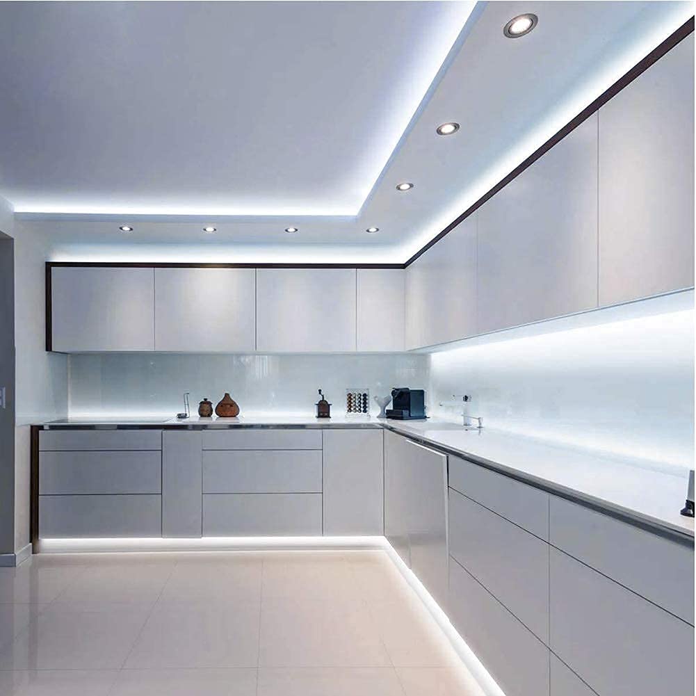 Govee under-cabinet and mirror lighting improves grooming and visibility
