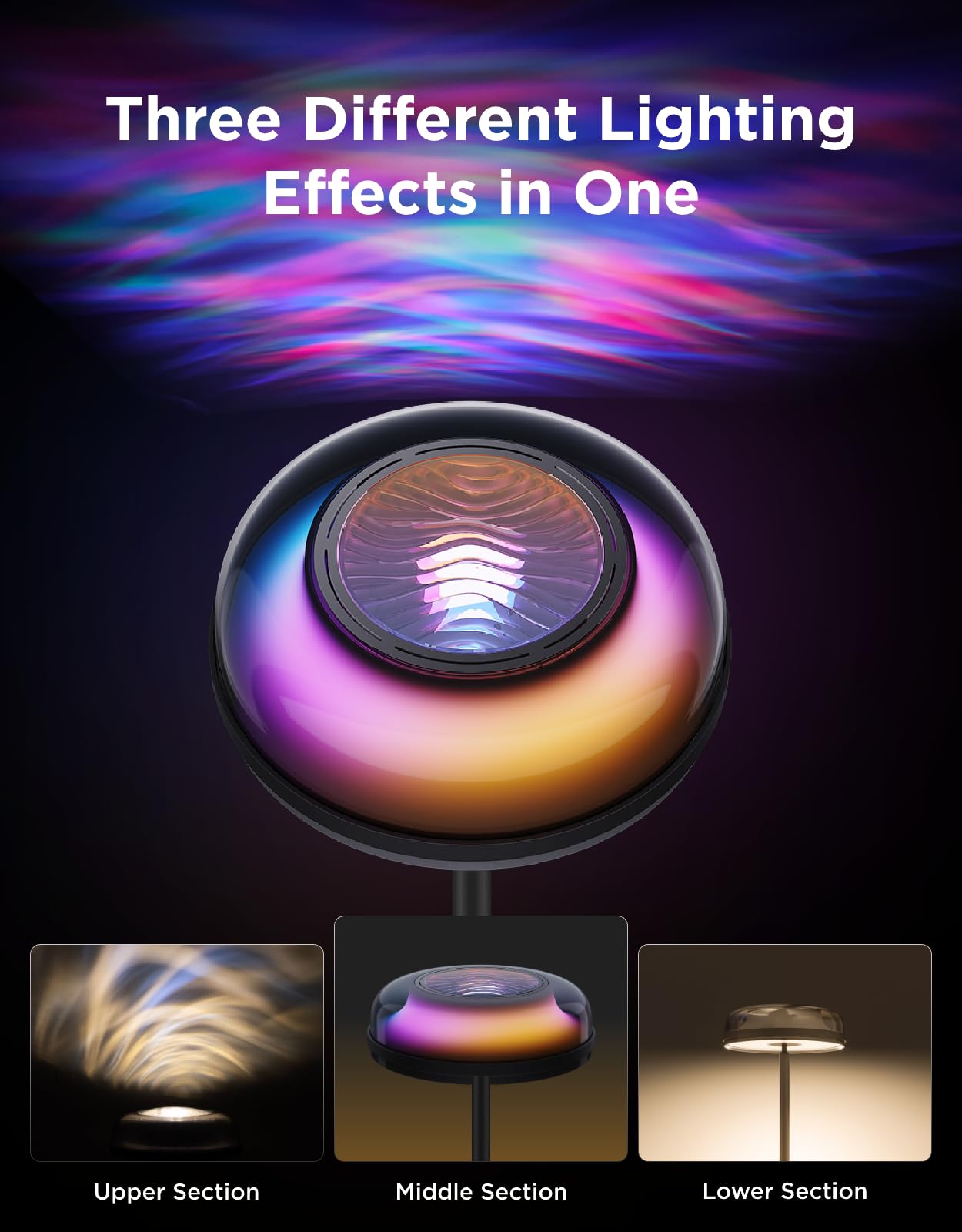 Ceiling ripple projection from Govee Uplighter