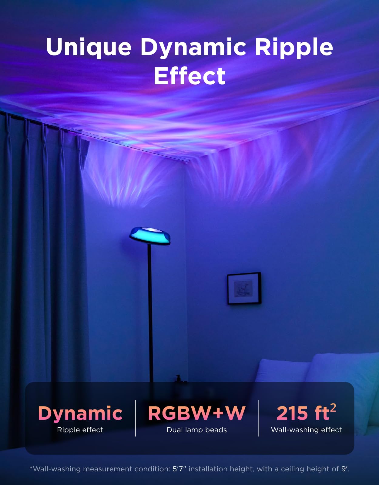 Lower task light on Govee Uplighter for reading