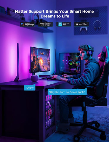 Govee VRR and ALLM support for smoother gaming visuals.