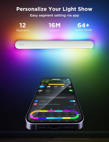 Govee wall sconce music-synced lighting for playlists