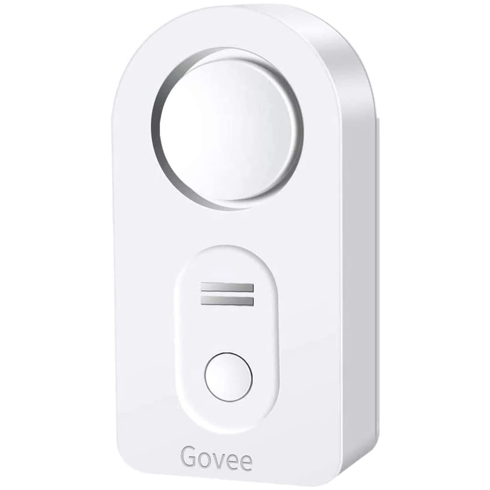 Govee water leak detectors with front probes detecting dripping in the kitchen