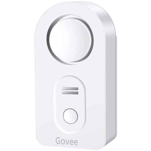 Govee water leak detectors with front probes detecting dripping in the kitchen