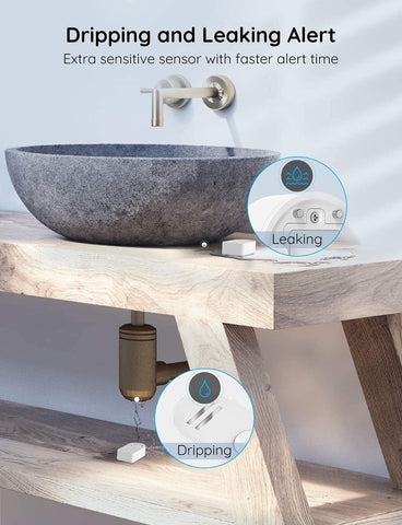 Govee WiFi water sensor 2-pack basement use with rapid alerts