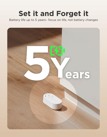 GoveeLife battery life indicator representing five-year power efficiency.