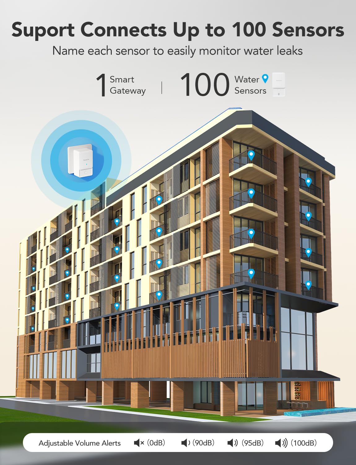 GoveeLife Leak Detector 2 app setup image illustrating seamless Wi-Fi integration.