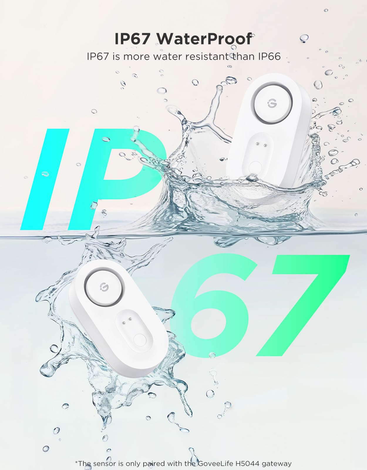 GoveeLife long-lasting battery life up to 5 years reduces maintenance.