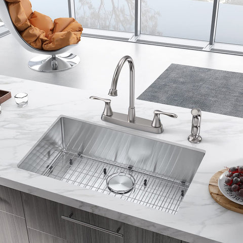 GOWIN brushed nickel faucet anti-corrosion finish resists wear.
