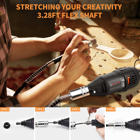 GOXAWEE variable speed control for delicate engravings across materials