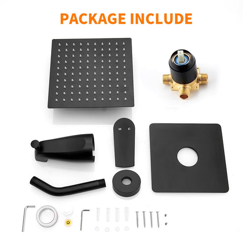 GOXIUHAN modern matte black bathroom designEnhancing aesthetics