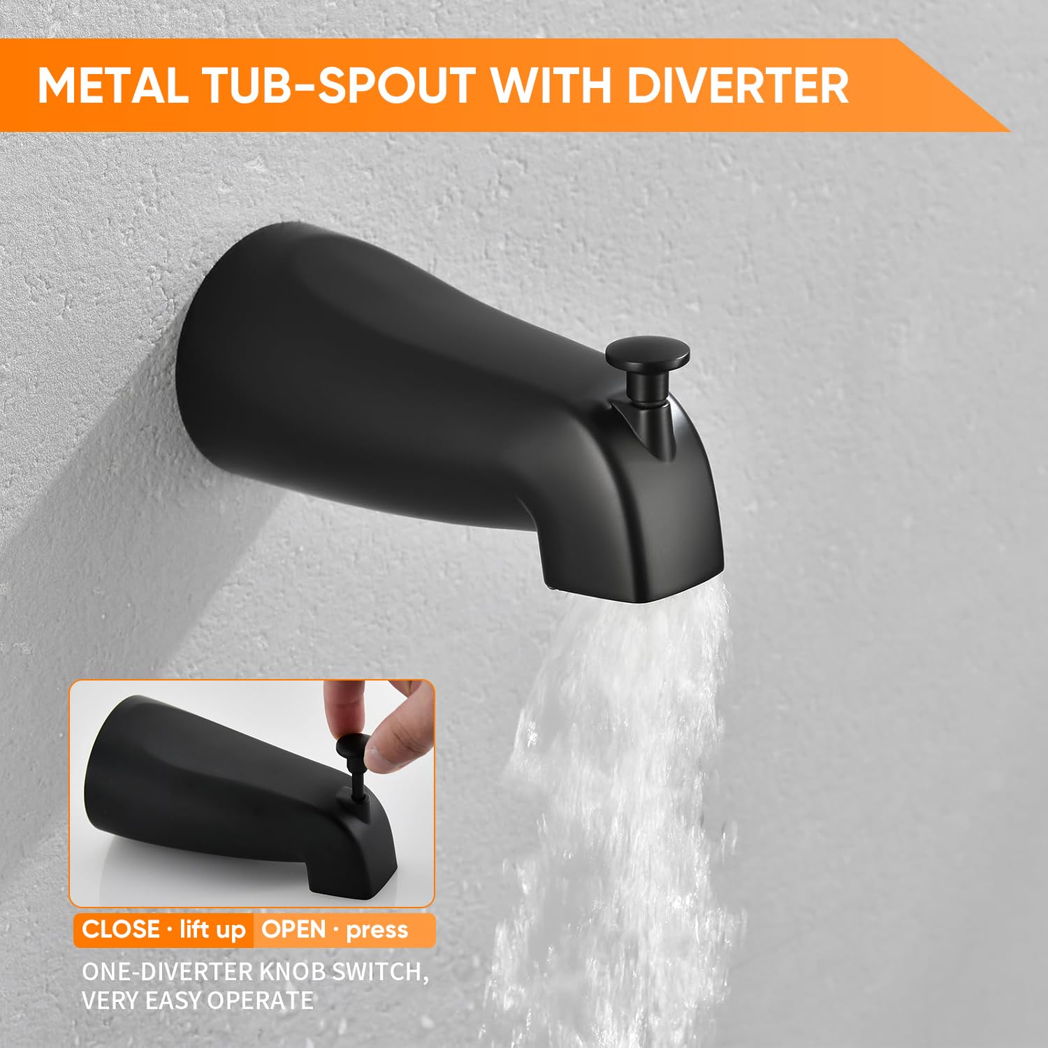 GOXIUHAN water-pressure boosting shower system for strong spray