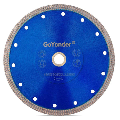 GoYonder Diamond Blade 7inch edge teeth for fast porcelain cuts