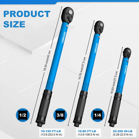 GoYwato one-half-inch drive torque wrench ideal for heavy automotive tasks.
