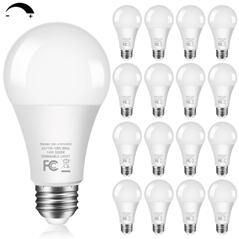 GOZIG 100W equivalent LED bulb provides bright daylight illumination (5000K) for living spaces.