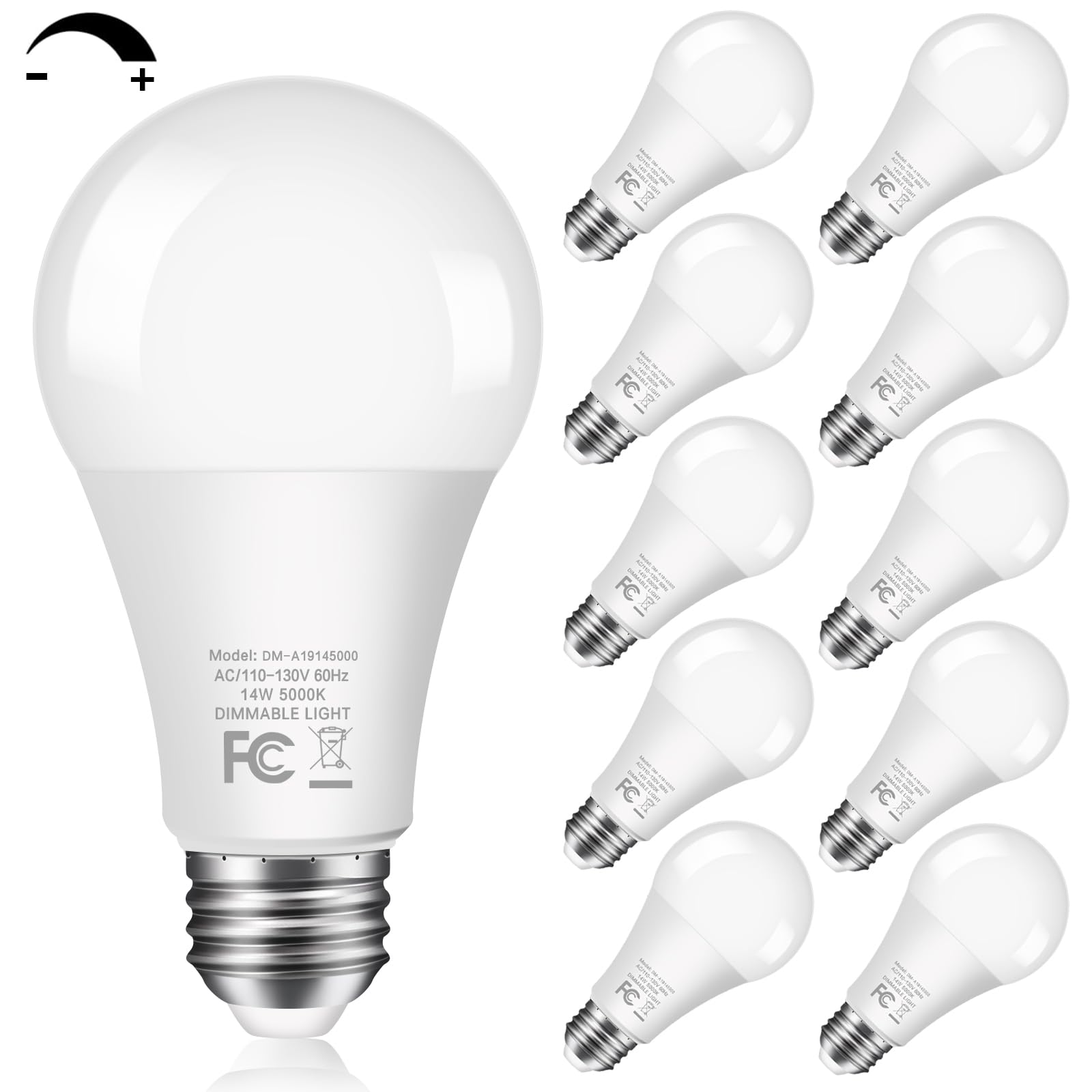 GOZIG 14W LED bulb in lamp provides daylight 5000K brightness for living rooms