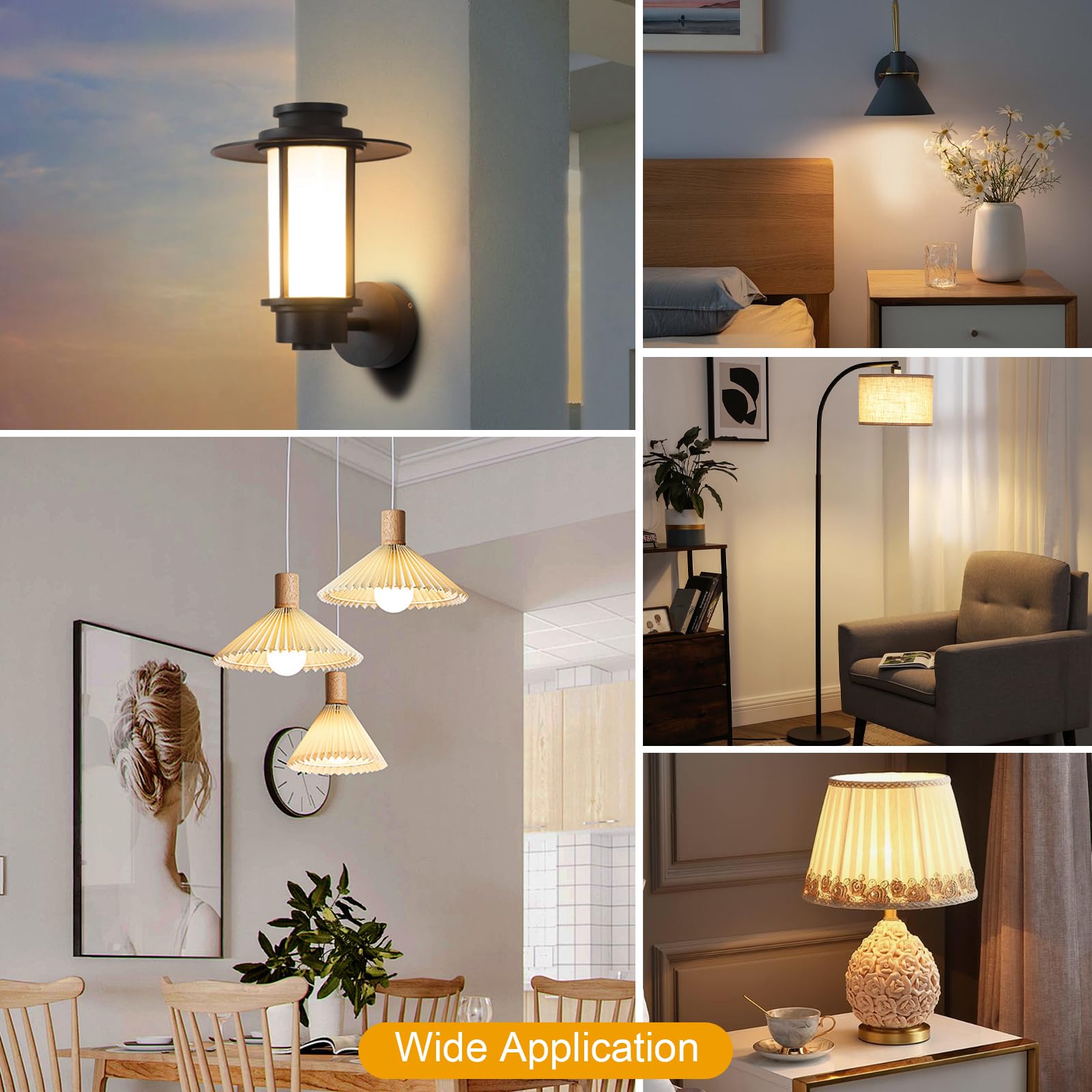 GOZIG LED bulbs in a bedroom/office ambiance for versatile lighting.
