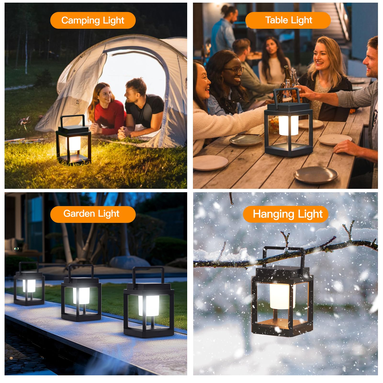 GOZIG portable table lamp ideal for camping and yard gatherings.
