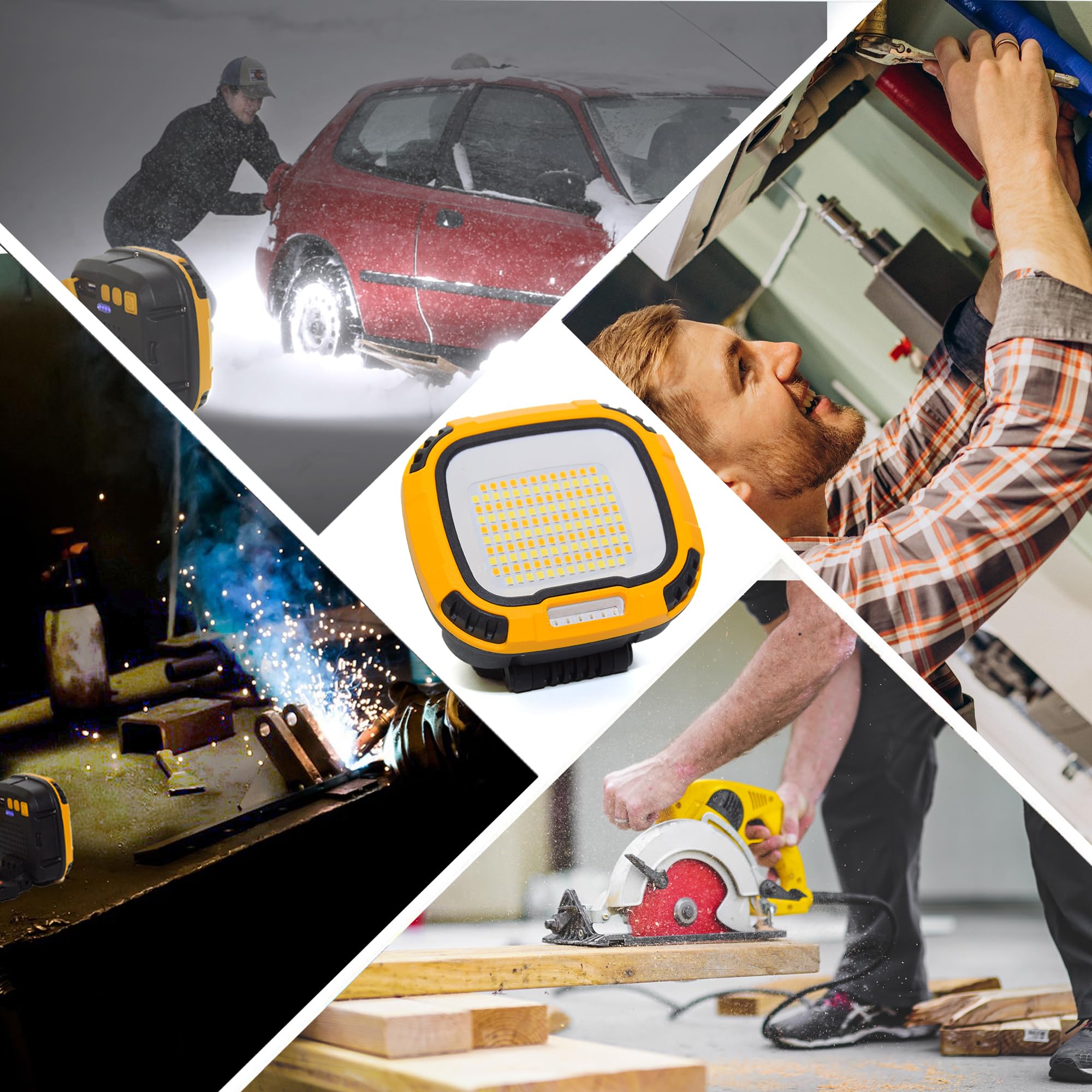 GOZLILU 180° hook and magnetic base allow hands-free setup.