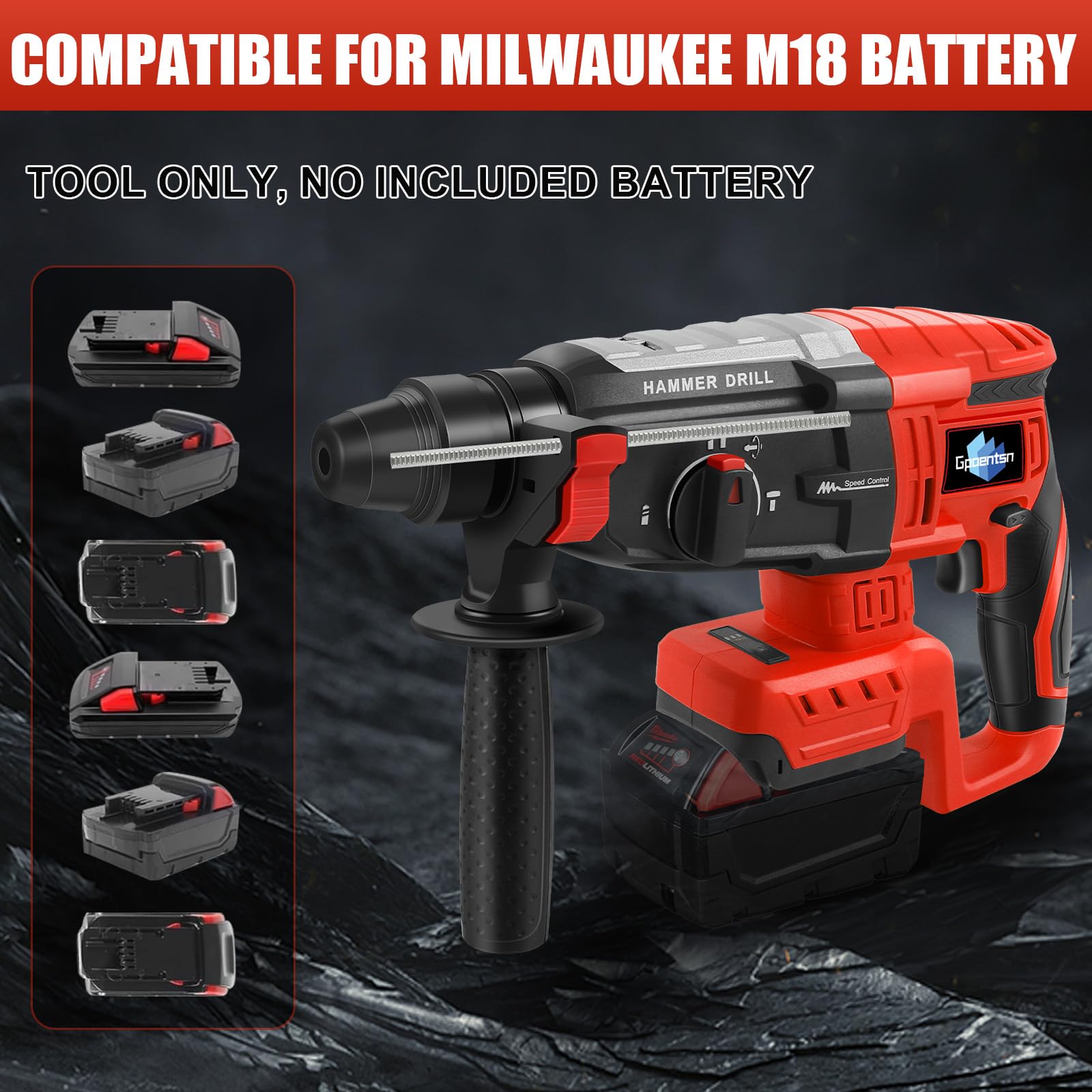 Gpaentsn 360-degree rotatable handle for comfortable control.