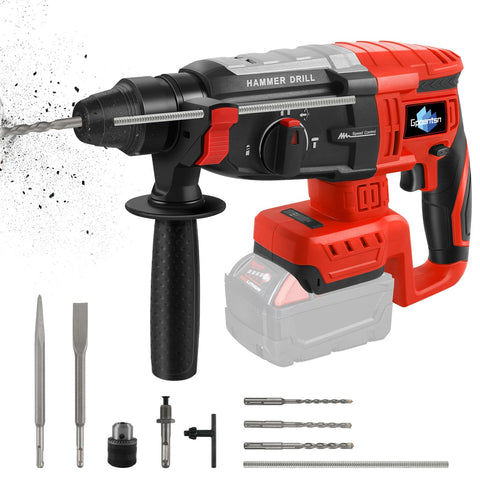 Gpaentsn cordless rotary hammer drill in a compact design for tight spaces.