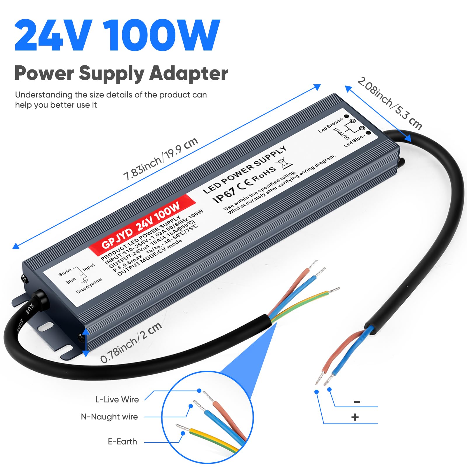 GPJYD LED driver with safety protections for dependable operation.