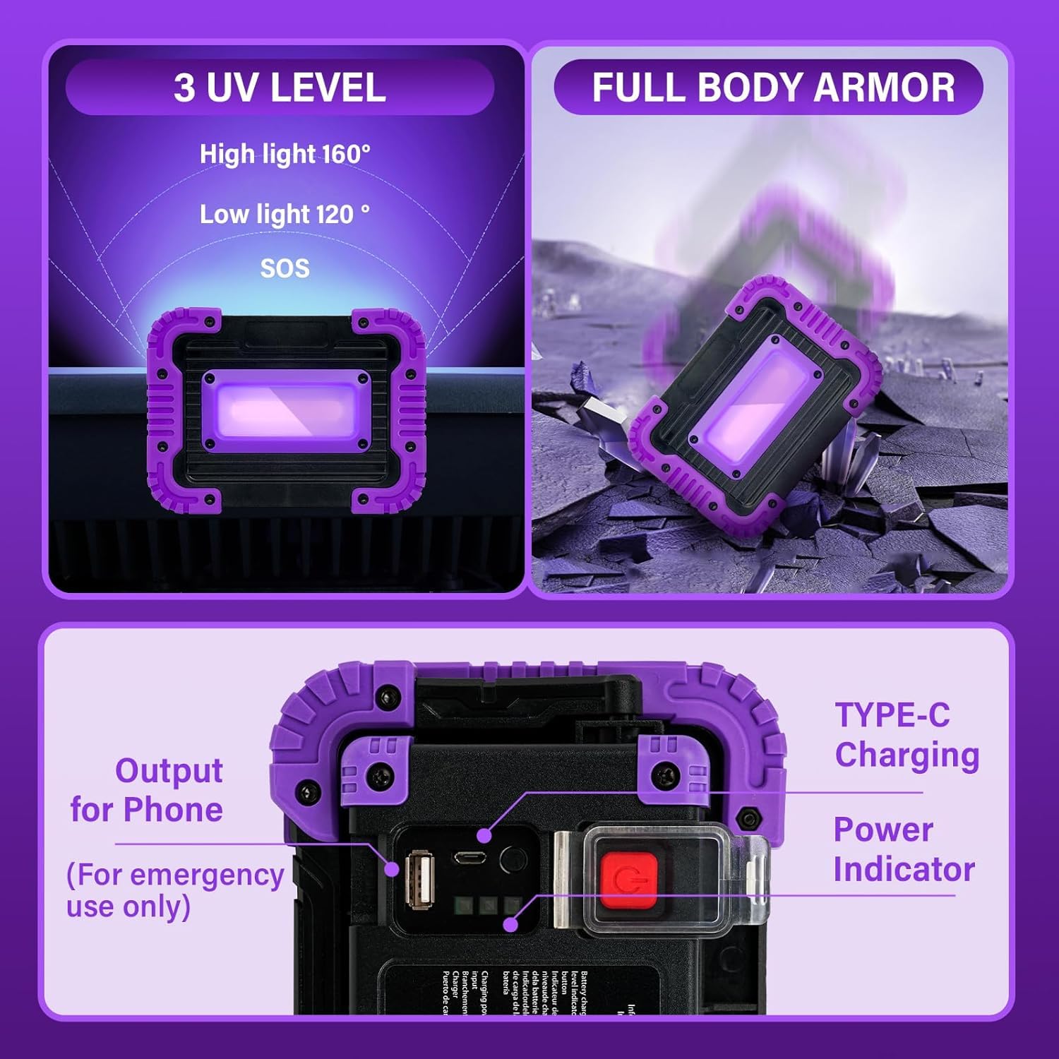 GPRK Neon glow lighting ideal for painting, decor, and stage setups.