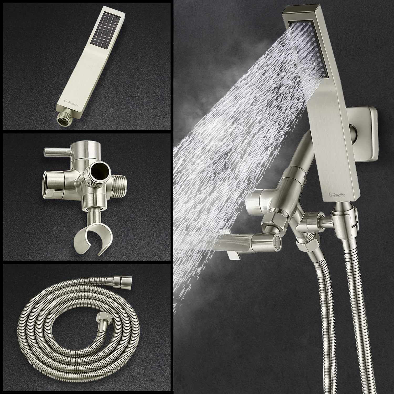 G-Promise locking collar with two adjustment knobs for precise alignment.