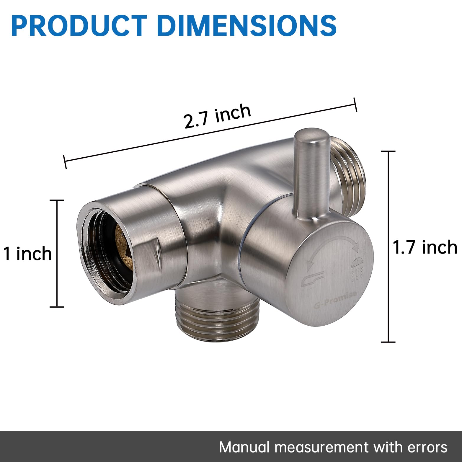 G-Promise illustrated manual showing step-by-step diverter installation