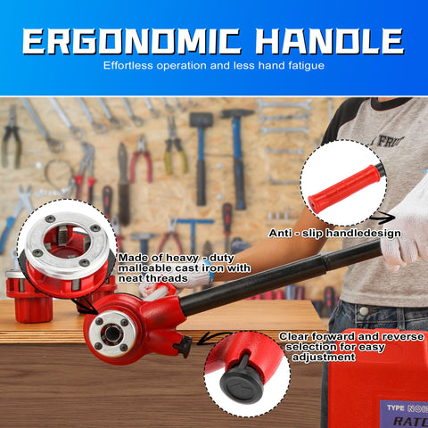 GQGP cast iron hinge heads deliver durable threading performance.