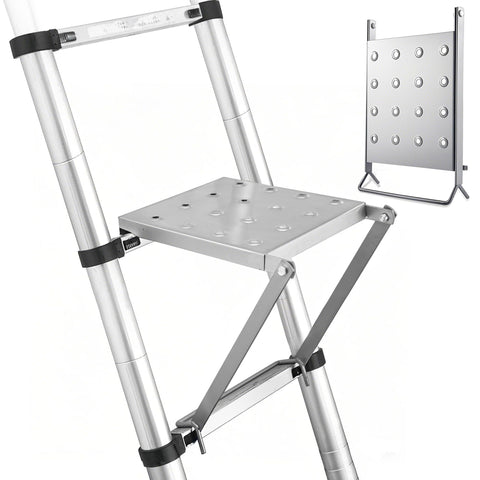 GQGP ladder platform anti-slip surface for safe standing during painting or repairs.