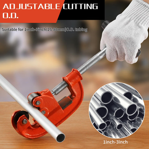 GQGP tubing cutter with steel ball thrust bearing ensures smooth, fast cutting.