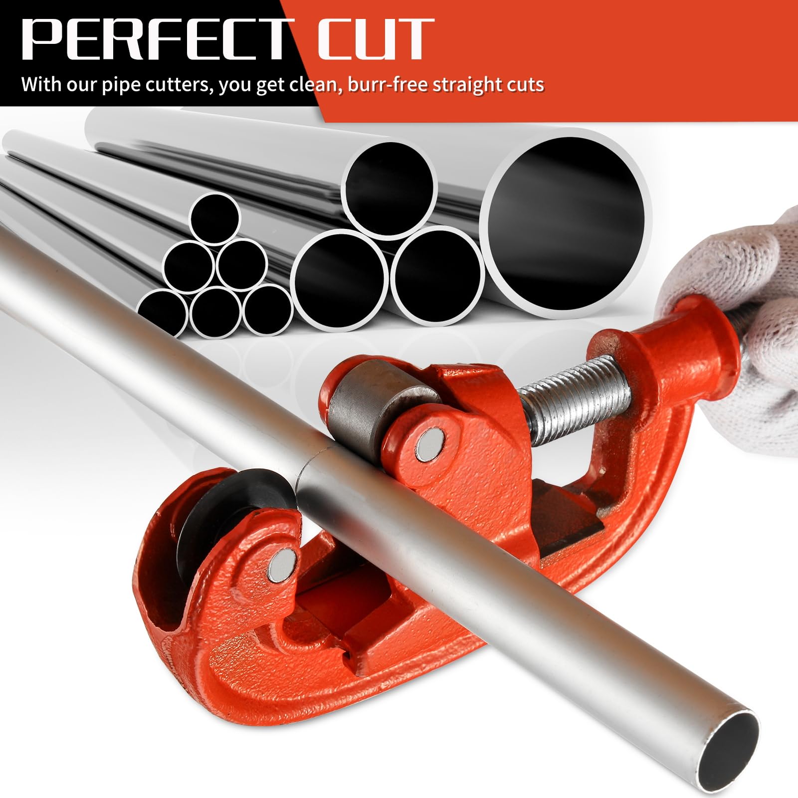 GQGP universal cutter works with copper, iron, and galvanized pipes.