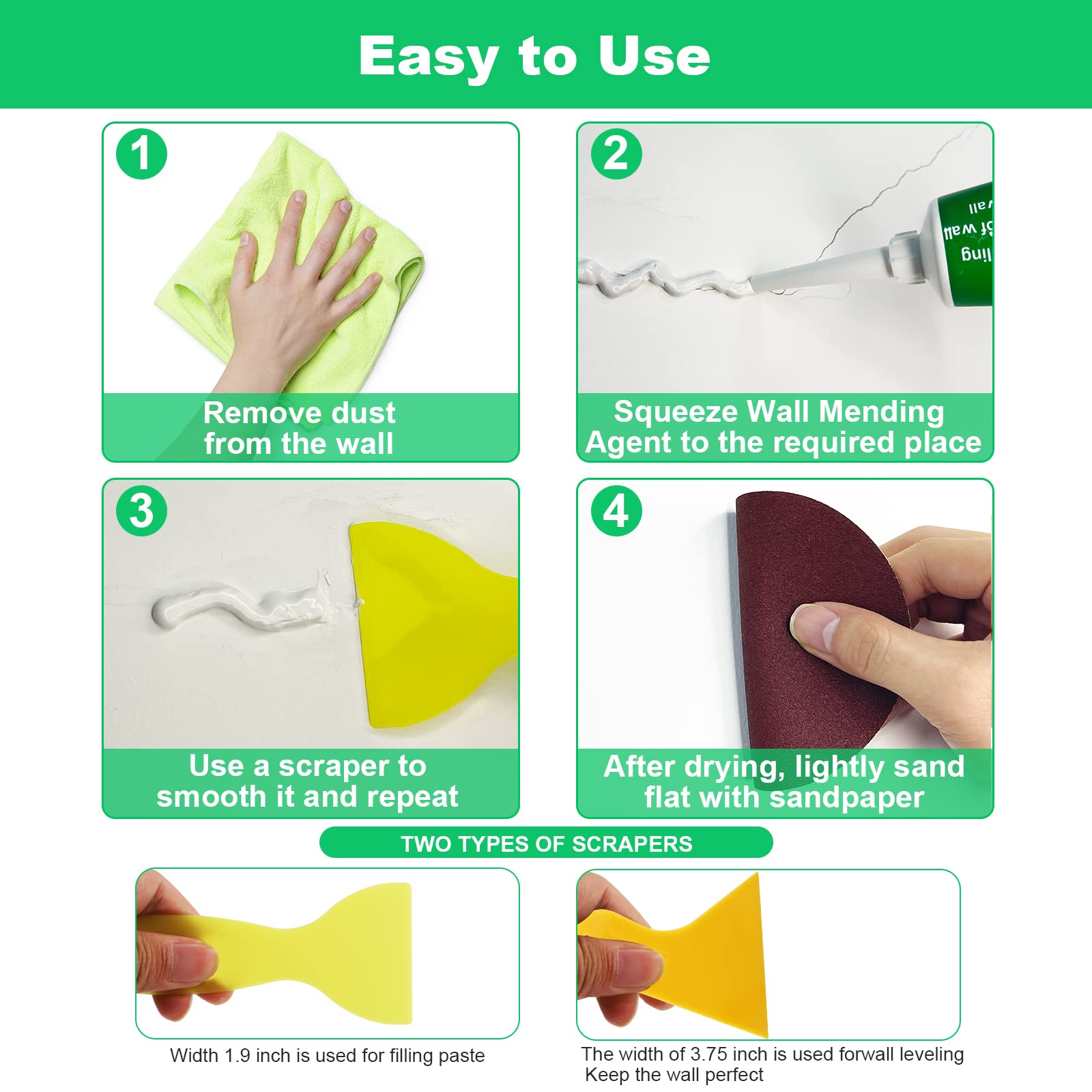 GQLife-ing 4 inch sandpaper for a smooth finish with the repair kit.