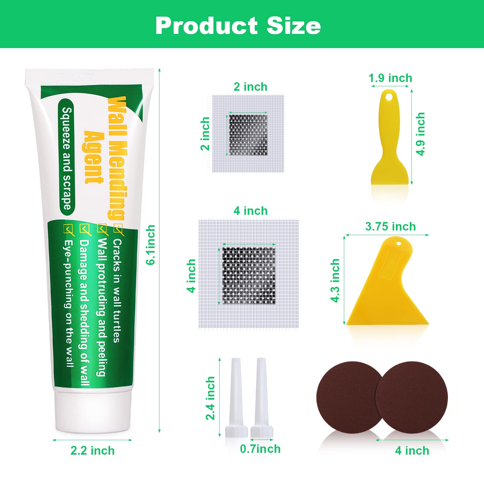 GQLife-ing drywall repair kit contents shown for complete home repairs.