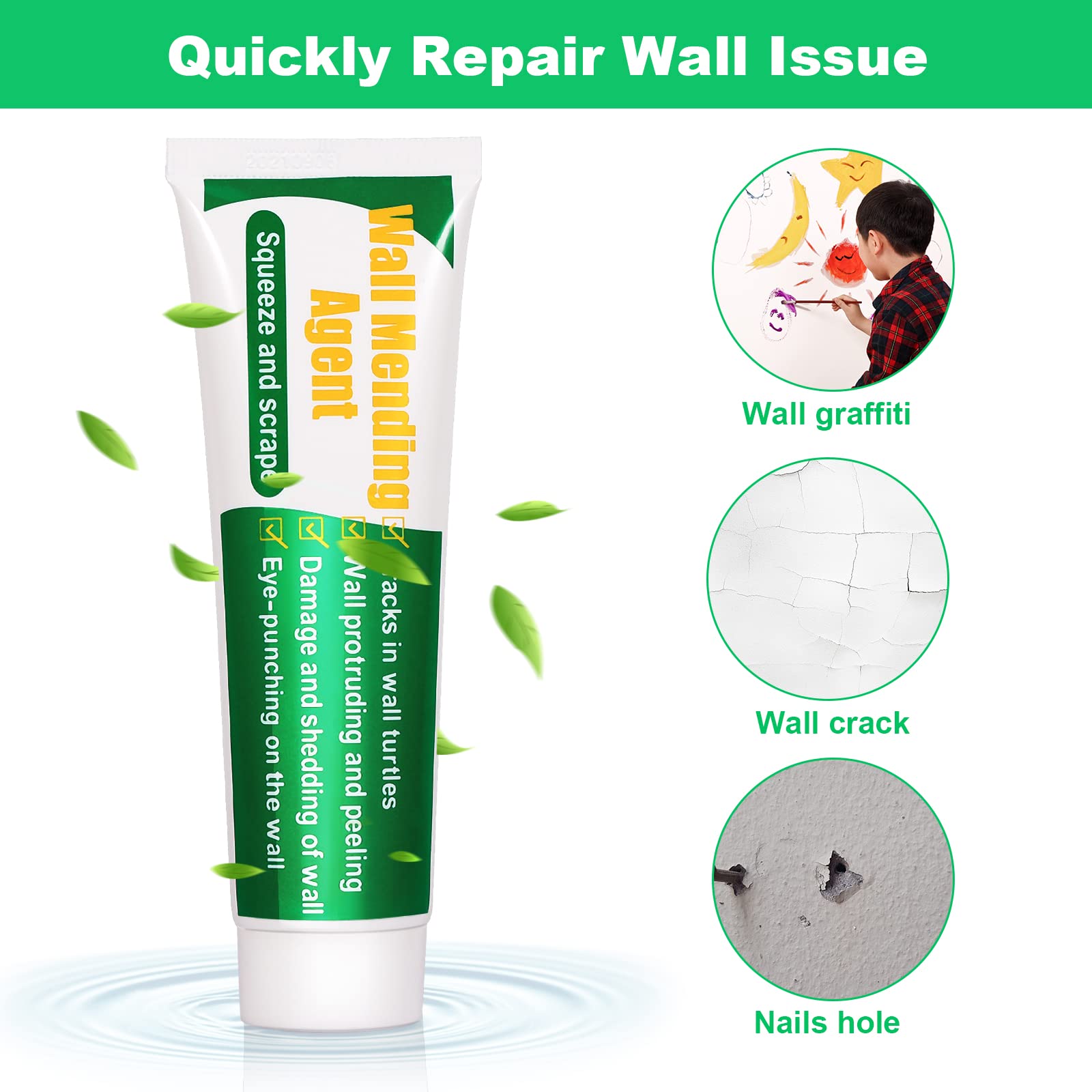 GQLife-ing nozzle extensions help apply paste precisely around corners and cracks.