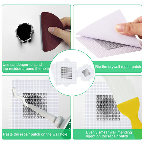 GQLife-ing wall repair patches 4x2 inch for sturdy patching in walls.