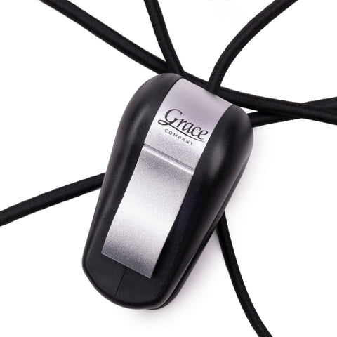 Grace Bungee Clamps compatible with long-arm quilting frames.