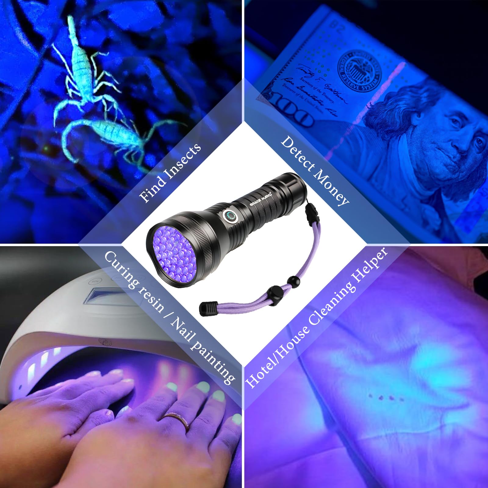 Grace Marci resin-curing UV light supports curing projects.