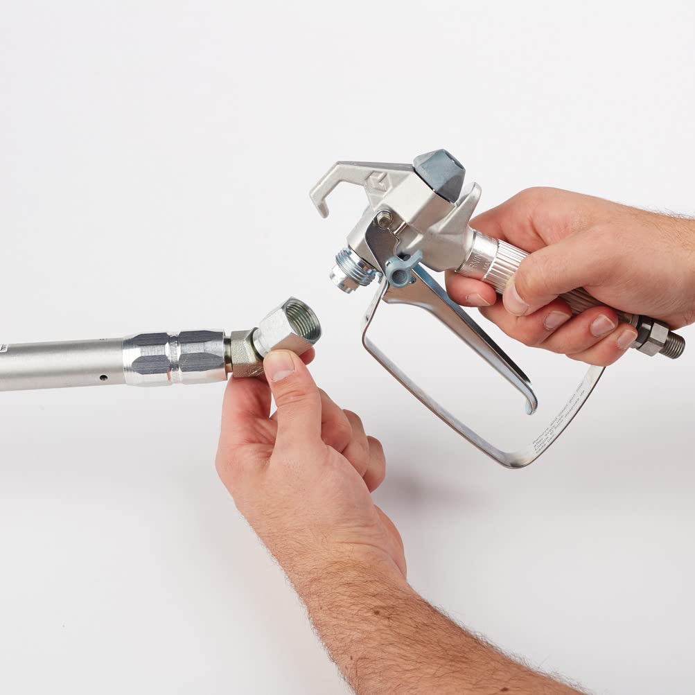 Graco 244512 attaches directly to spray gun without tools