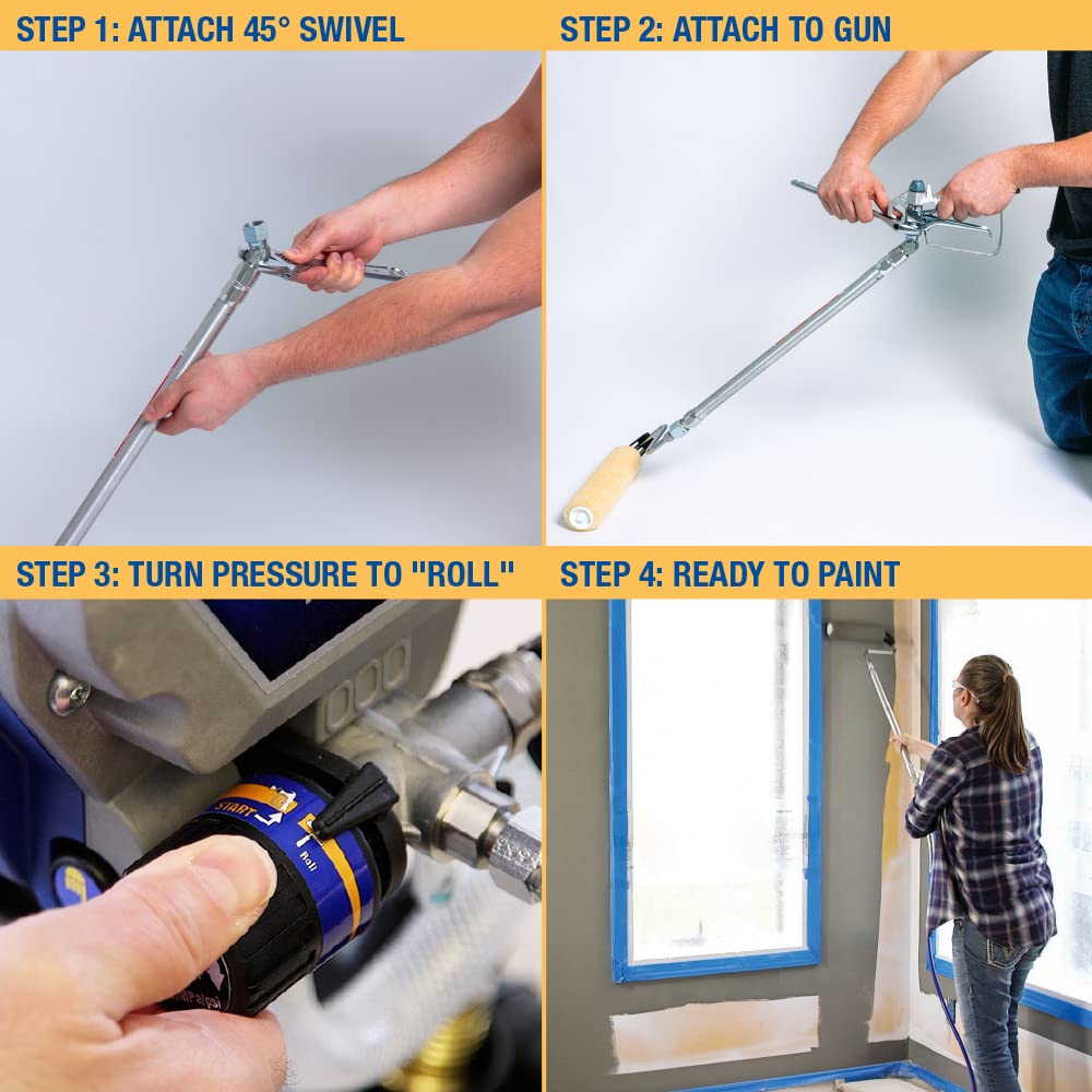 Graco 244512 lightweight design reduces user fatigue