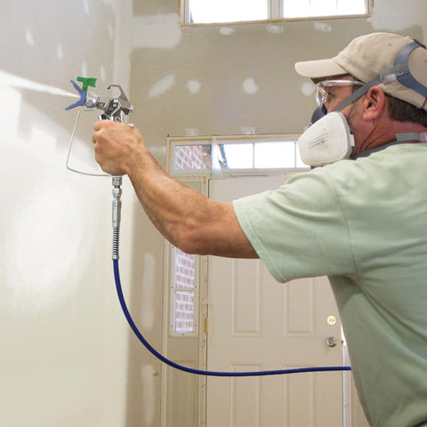 Graco FFLP214 tip installation with RAC X guard ensuring consistent atomization