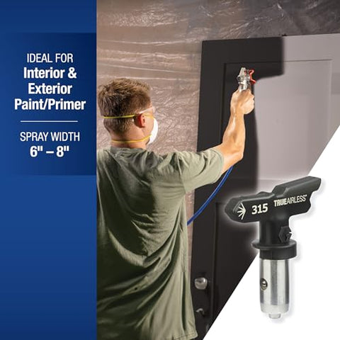 Graco TrueAirless 315 softspray technology delivers a gentler application with reduced overspray.