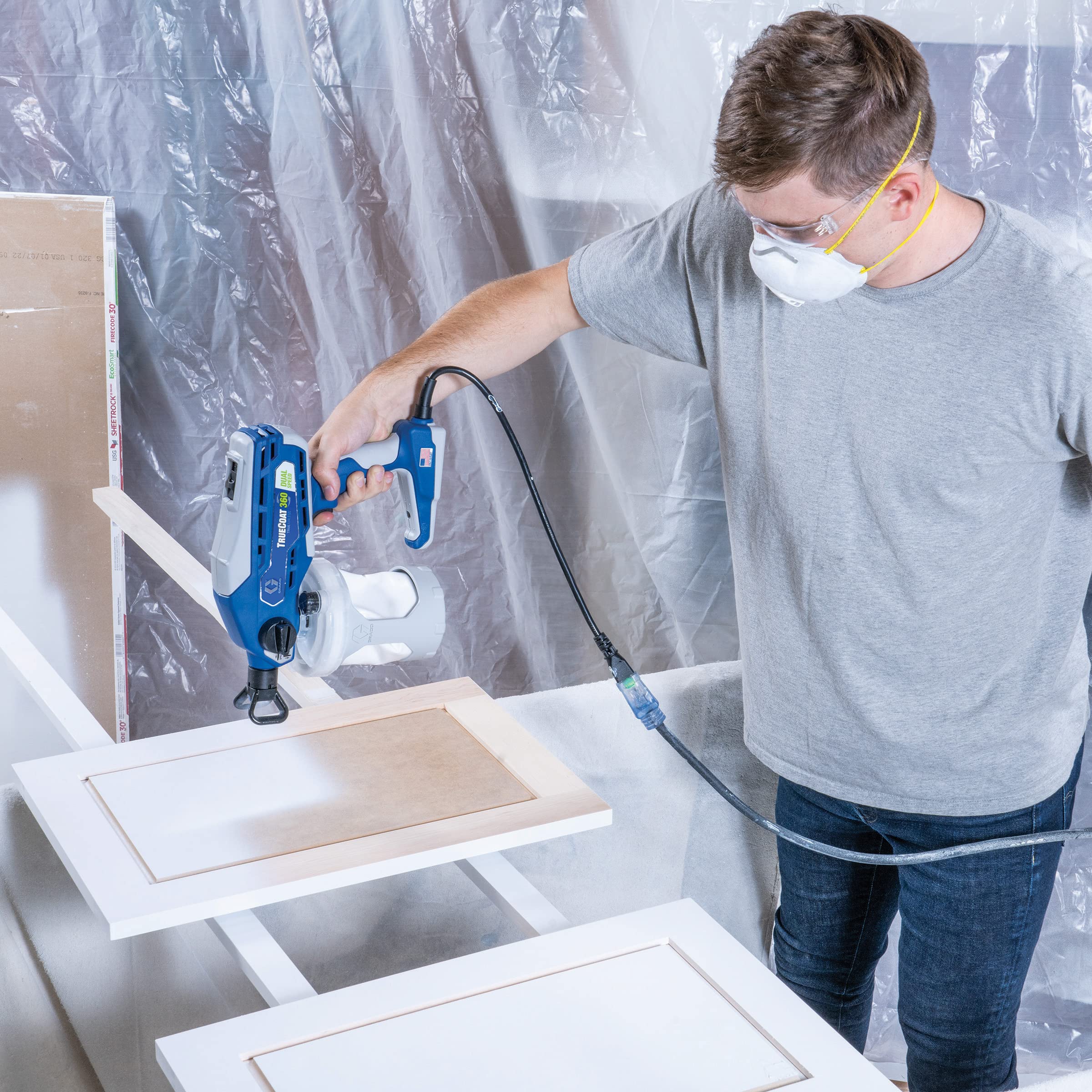 Graco TrueCoat 360 easy cleanup after spraying sessions