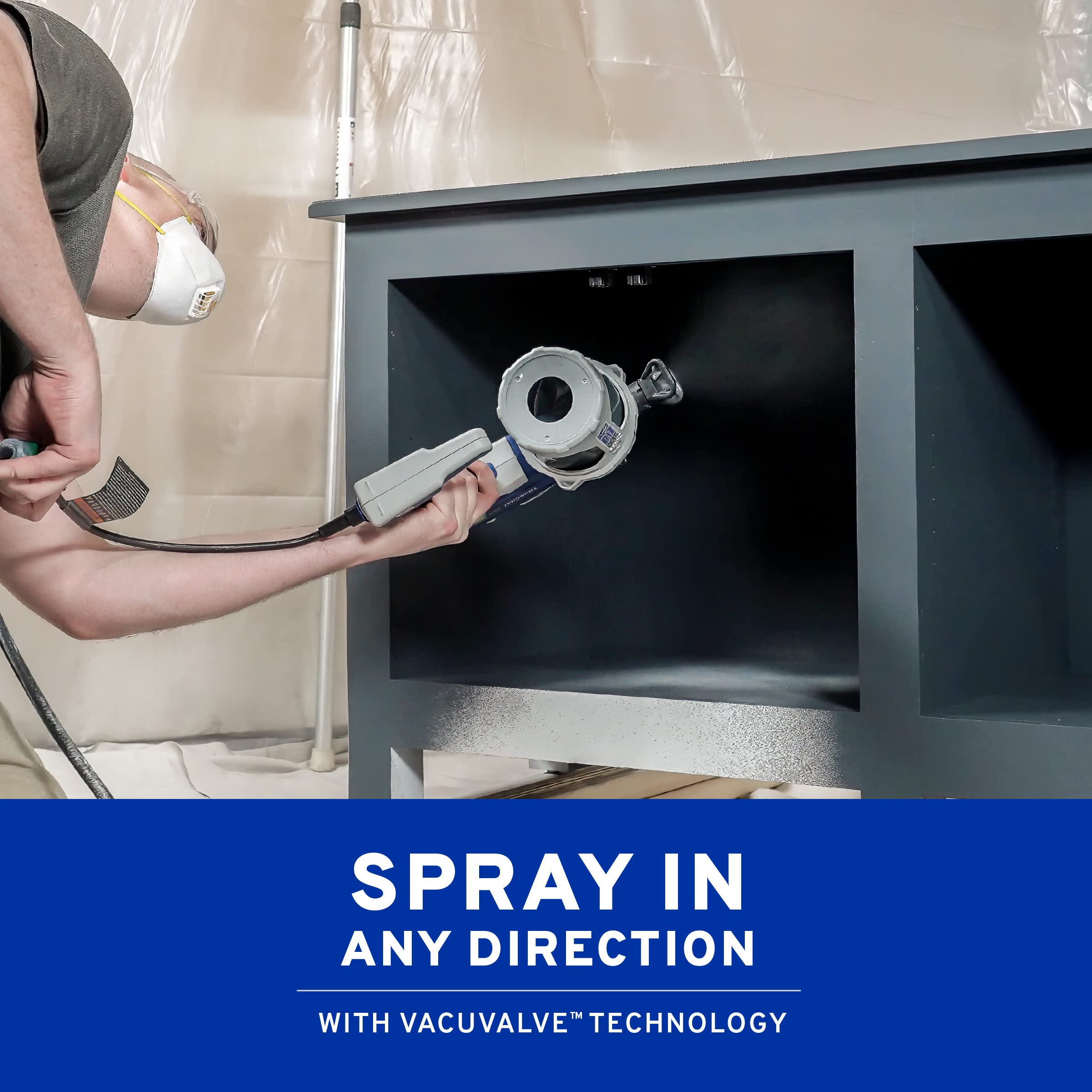 Graco TrueCoat 360 high-speed setting for faster coverage on larger areas