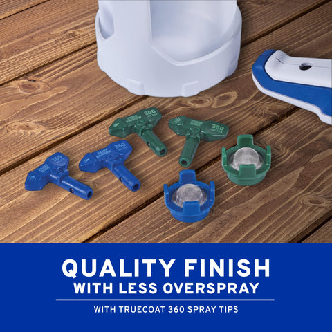 Graco TrueCoat 360 requires no thinning for a smooth professional finish