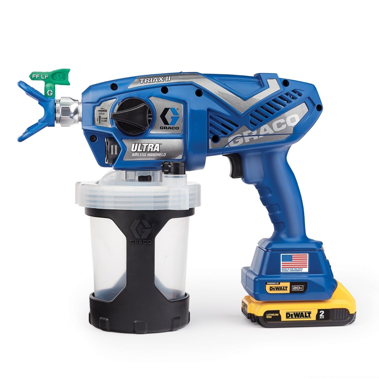 Graco Ultra cordless airless sprayer front view for fast indoor projects