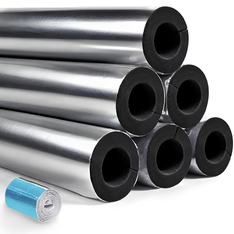 Granatan 6-pack pipe insulation foam tubes with a tighter seal to reduce heat loss.