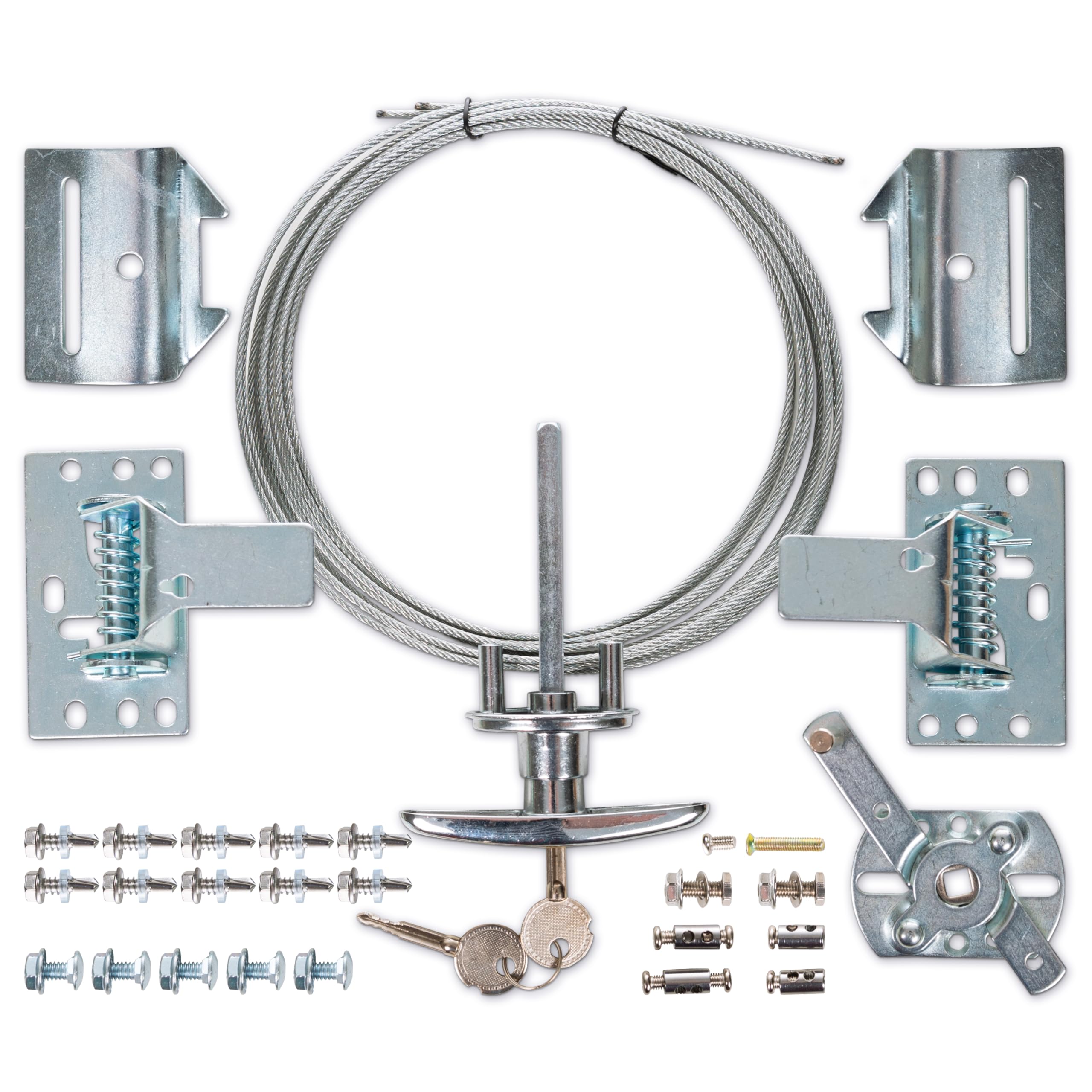 Granatan garage door lock kit with complete set and spring latch enhances security.